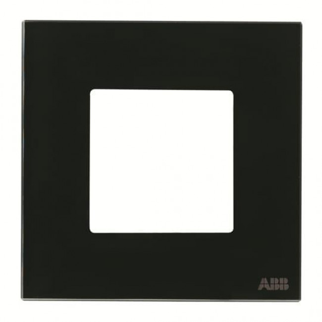 Πλαίσιο 2 Στοιχείων Γυαλί Μαύρο Zenit N2271 CN ABB