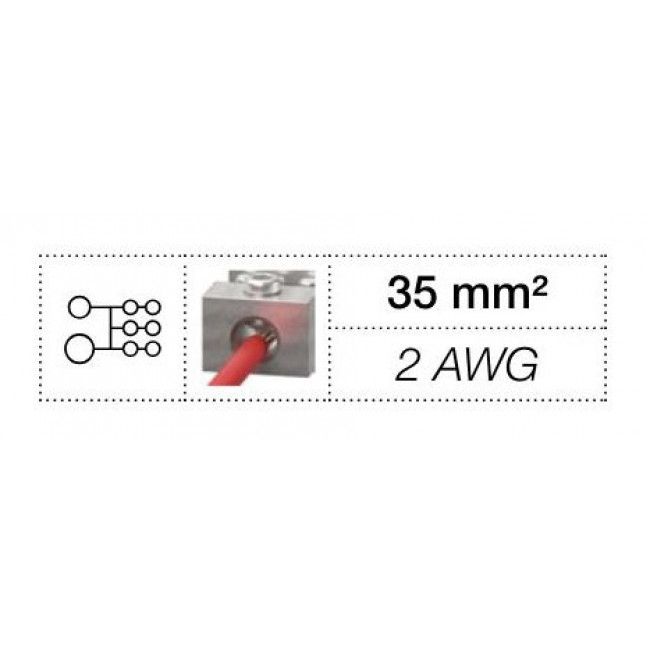 Μπλόκ Διανομής Ράγας 1P 125Α DBL125 ABB