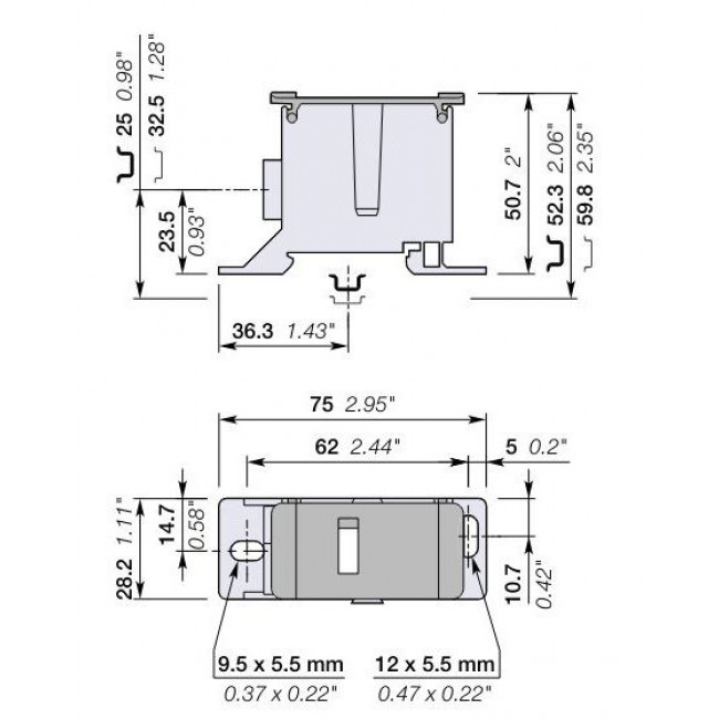 Μπλόκ Διανομής Ράγας 1P 125Α DBL125 ABB