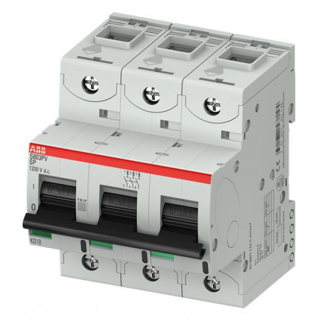 Αυτόματη Ασφάλεια 3P B 16A 5kA 1200VDC S803PV-SP16 ABB