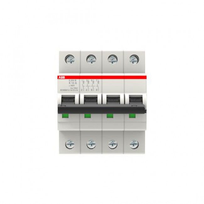 Αυτόματη Ασφάλεια 4P K 20A 10kA S204M-K20 ABB