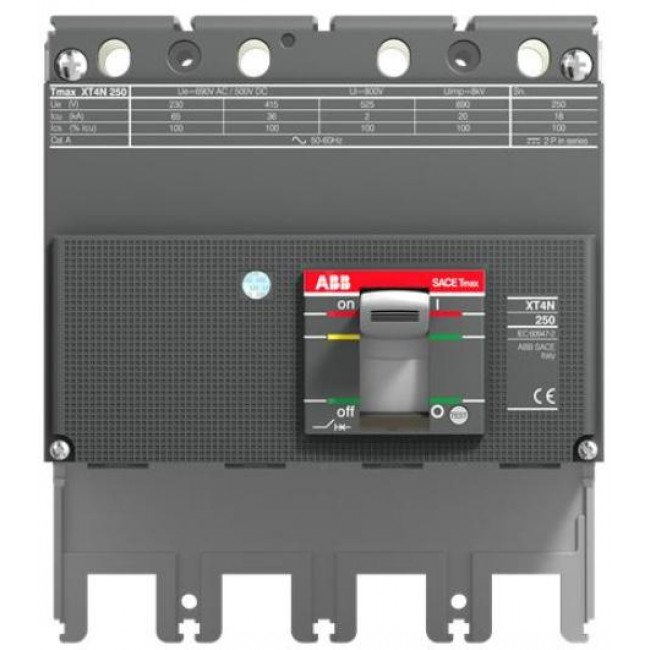 Σώμα Αυτόματου Διακόπτη Ισχύος 4P 250A 36kA XT4N250 Breaking Part 4PFF ABB