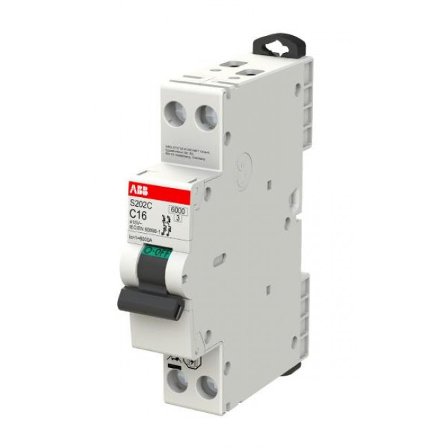 Αυτόματη Ασφάλεια 2P C 10A 6kA S202C-C10 ABB