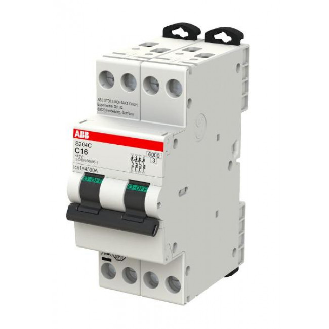 Αυτόματη Ασφάλεια 4P C 6A 6kA S204C-C6 ABB