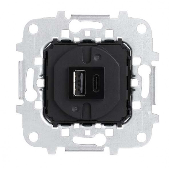 Μηχανισμός Πρίζα Φόρτισης USB TypeA+C 8185.1 Sky ABB