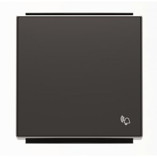 Μετώπη 1 Πλήκτρου Με Σύμβολο Κουδούνι Μαύρο Soft 8504NS Sky ABB