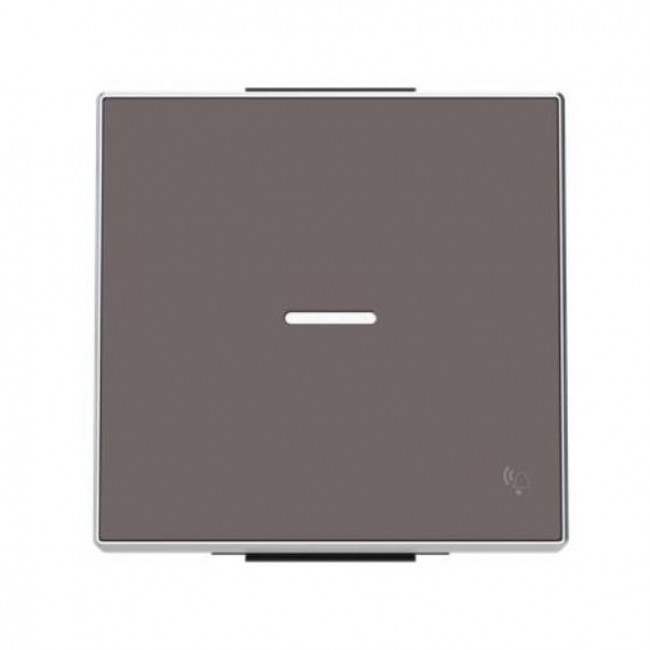 Μετώπη 1 Πλήκτρου Για Φωτεινή Λειτουργία Και Σύμβολο Κουδούνι Taupe 8504.3TP Sky ABB
