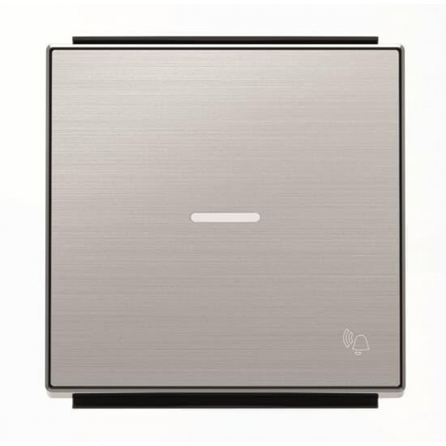 Μετώπη 1 Πλήκτρου Για Φωτεινή Λειτουργία Και Σύμβολο Κουδούνι Ατσάλι 8504.3AI Sky ABB