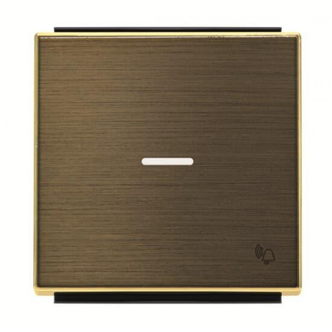 Μετώπη 1 Πλήκτρου Για Φωτεινή Λειτουργία Και Σύμβολο Κουδούνι Χρυσό 8504.3OE Sky ABB