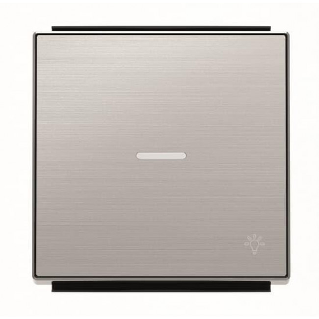 Μετώπη 1 Πλήκτρου Για Φωτεινή Λειτουργία Και Σύμβολο Φως Ατσάλι 8504.4AI Sky ABB