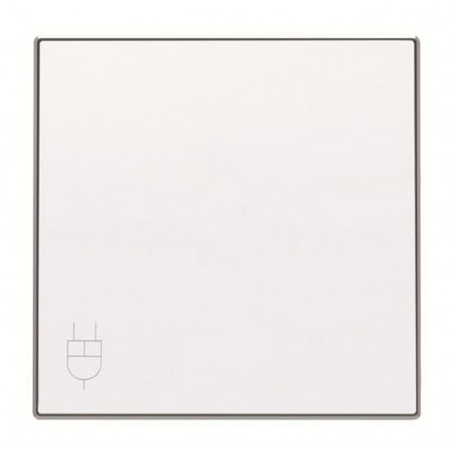 Μετώπη Πρίζας Σουκο Με Καπάκι Λευκό Soft 8588.1BL Sky ABB