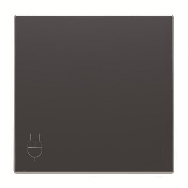 Μετώπη Πρίζας Σουκο Με Καπάκι Μαύρο Soft 8588.1NS Sky ABB