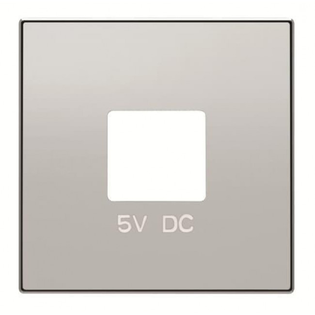 Μετώπη Πρίζας Διπλής USB Αλουμίνιο 8585PL Sky ABB