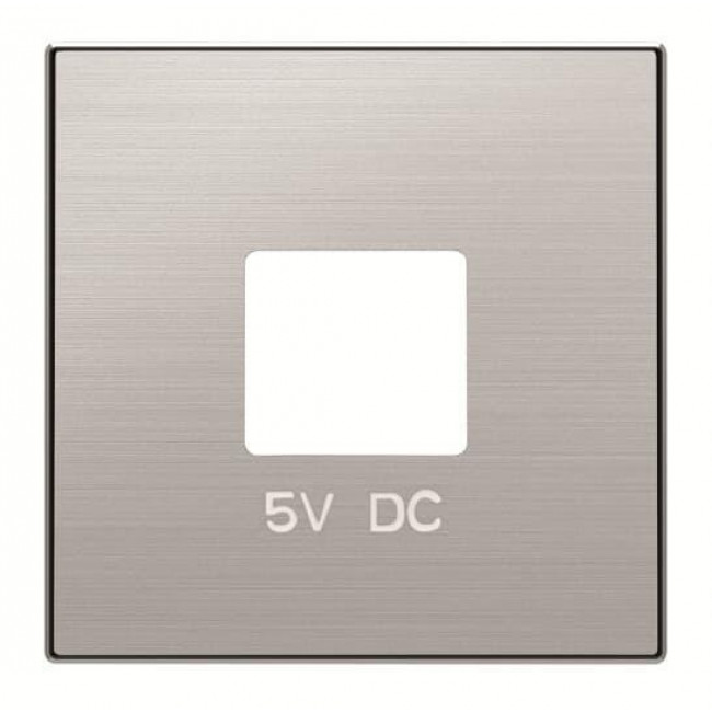 Μετώπη Πρίζας Διπλής USB Ατσάλι 8585AI Sky ABB
