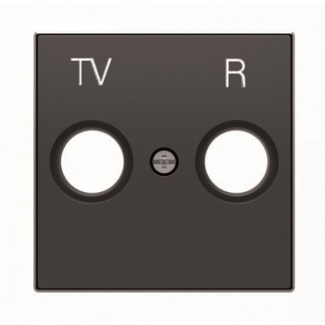 Μετώπη Πρίζας TV-R Μαύρο Soft 8550NS Sky ABB