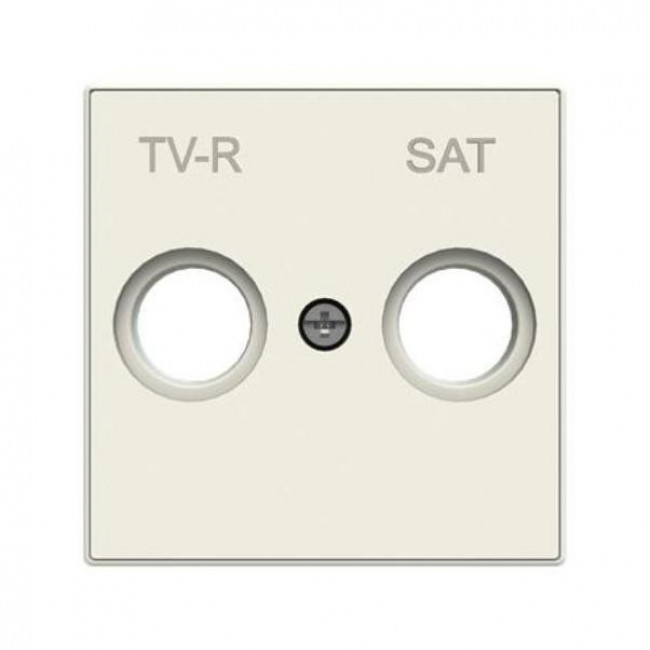 Μετώπη Πρίζας TV/R-SAT Λευκό Soft 8550.1BL Sky ABB