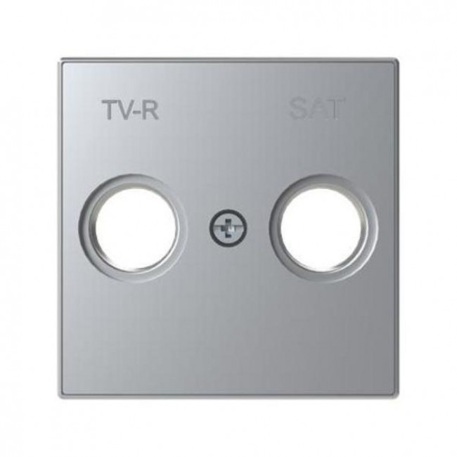 Μετώπη Πρίζας TV/R-SAT Αλουμίνιο 8550.1PL Sky ABB