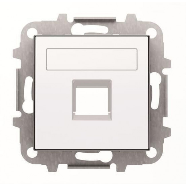 Μετώπη Πρίζας Τηλεφώνου ή Data Λευκό Soft 8518.1BL Sky ABB