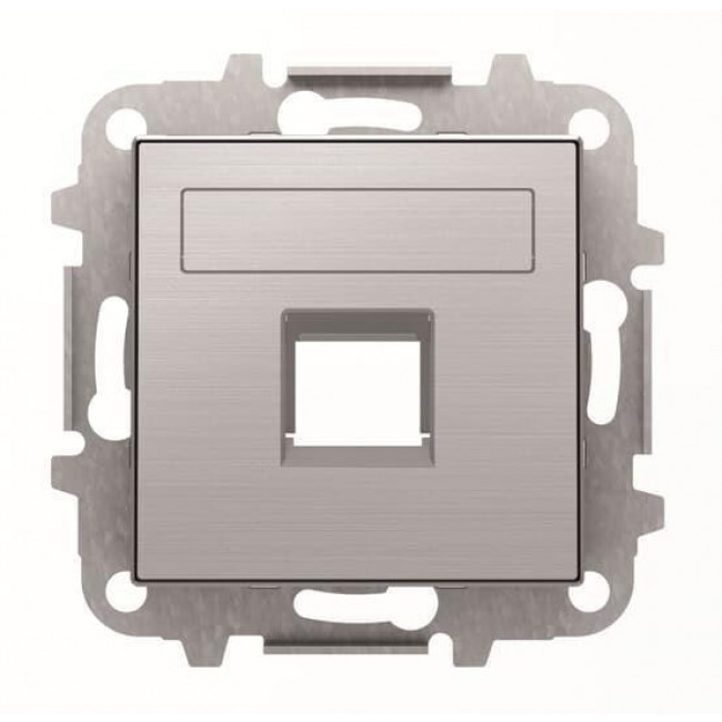 Μετώπη Πρίζας Τηλεφώνου ή Data Ατσάλι 8518.1AI Sky ABB