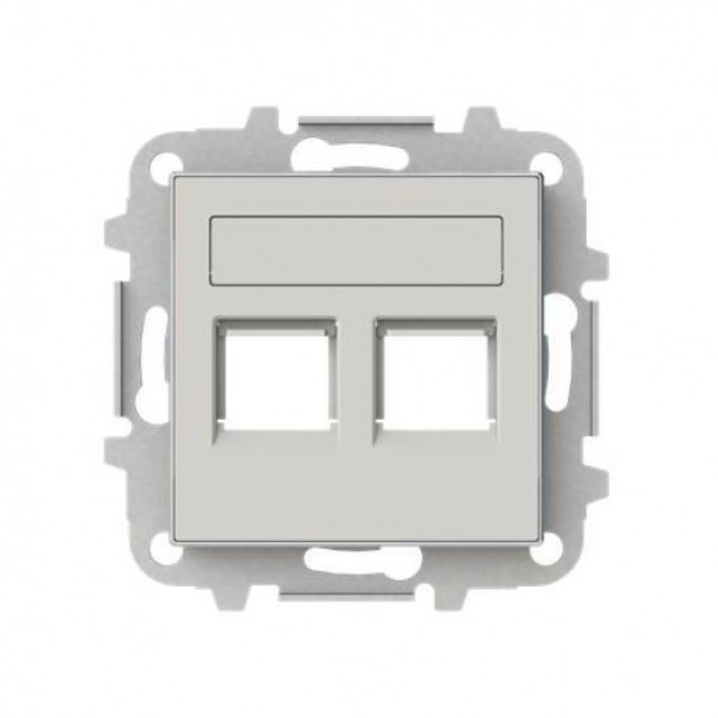 Μετώπη Πρίζας Διπλής Τηλεφώνου ή Data Dune 8518.2DN Sky ABB