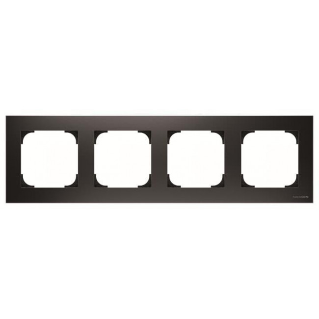 Πλαίσιο 4 Θέσεων Μαύρο Soft 8574NS Sky ABB