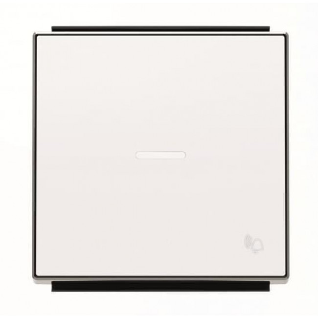 Μετώπη 1 Πλήκτρου Για Φωτεινή Λειτουργία Και Σύμβολο Κουδούνι Λευκό 8504.3BE Sky ABB