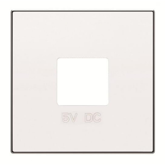 Μετώπη Πρίζας Διπλής USB Λευκό 8585BE Sky ABB