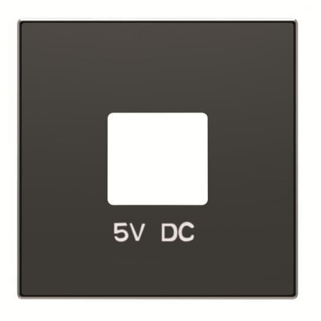 Μετώπη Πρίζας Διπλής USB Μαύρο 8585NE Sky ABB