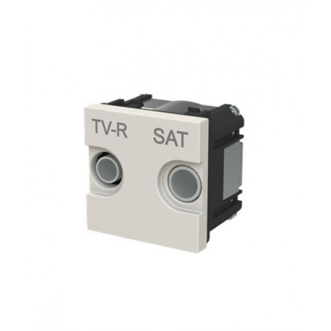 Πρίζα TV-RD/SAT Διέλευσης 2 Στοιχείων Dune Zenit N2251.8 DN ABB