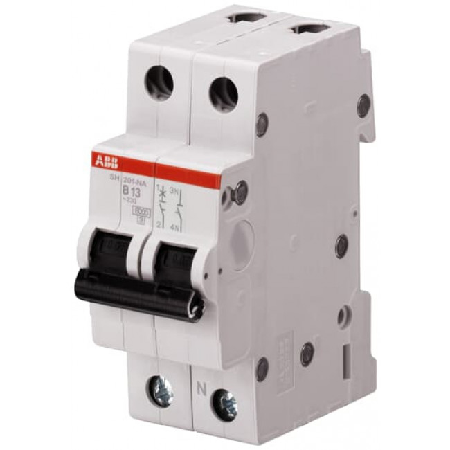 Αυτόματη Ασφάλεια 1P+N B 10A 6kA SH201-B10NA ABB