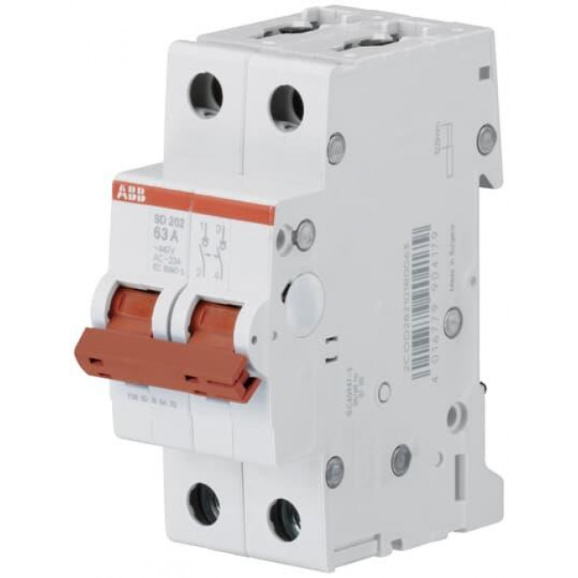 Διακόπτης Ράγας 2P 25A SD202/25 ABB