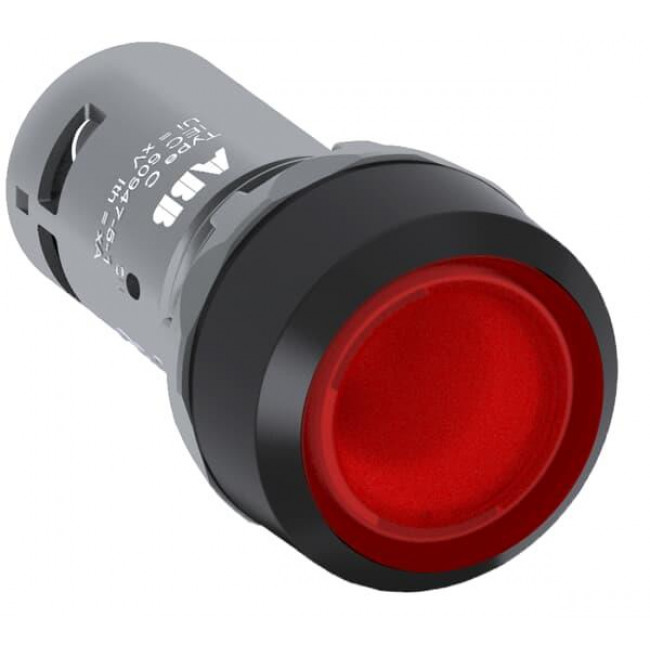 Μπουτόν Πόρτας Φ22 1NC Κόκκινο Με Λυχνία 220V CP1-13R-01 ABB
