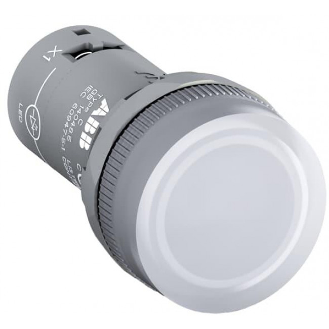 Ενδεικτική Λυχνία Πόρτας LED Φ22 Λευκό 24VAC/DC CL2-502C ABB