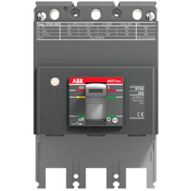 Σώμα Αυτόματου Διακόπτη Ισχύος 3P 250A 70kA XT4H250 Breaking Part 3PFF ABB
