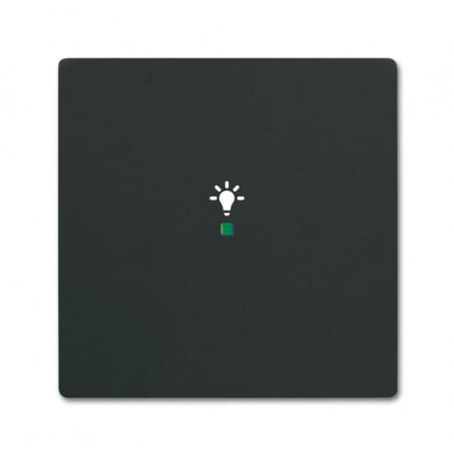 Μετώπη KNX 1 Πλήκτρου Με Σύμβολο Φώς Μαύρο Soft SRL-1-885 Free@home ABB