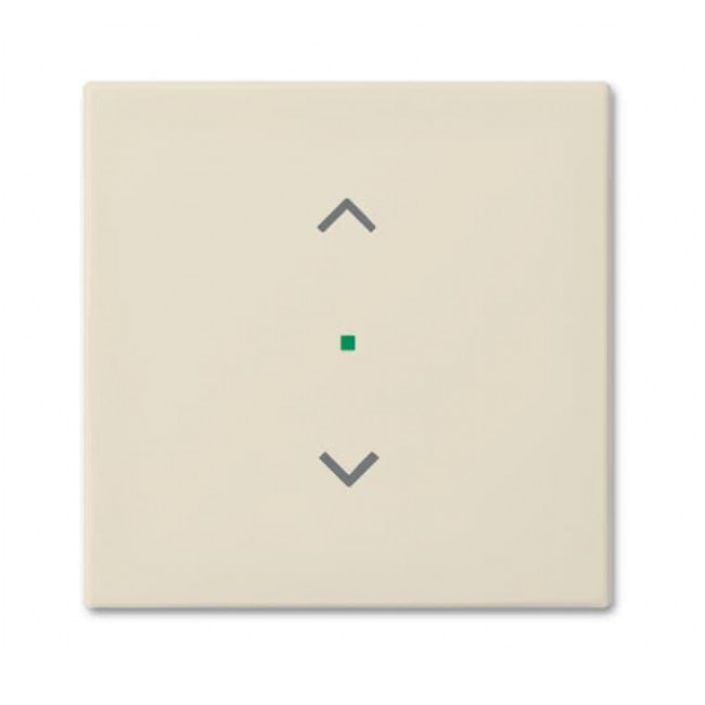 Μετώπη KNX 1 Πλήκτρου Με Σύμβολο Ρολλά Κρέμ SRB-1-92 Free@home Basic55 ABB
