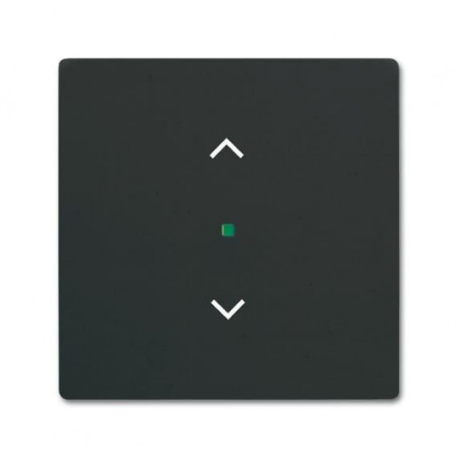 Μετώπη KNX 1 Πλήκτρου Με Σύμβολο Ρολλά Μαύρο Soft SRB-1-885 Free@home ABB