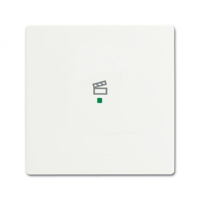 Μετώπη KNX 1 Πλήκτρου Με Σύμβολο Σενάριο Λευκό Soft SRS-1-884 Free@home ABB