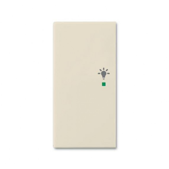 Μετώπη KNX 1/2 Πλήκτρου Με Σύμβολο Φώς Αριστερό Κρέμ SRL-2-L-92 Free@home Basic55 ABB
