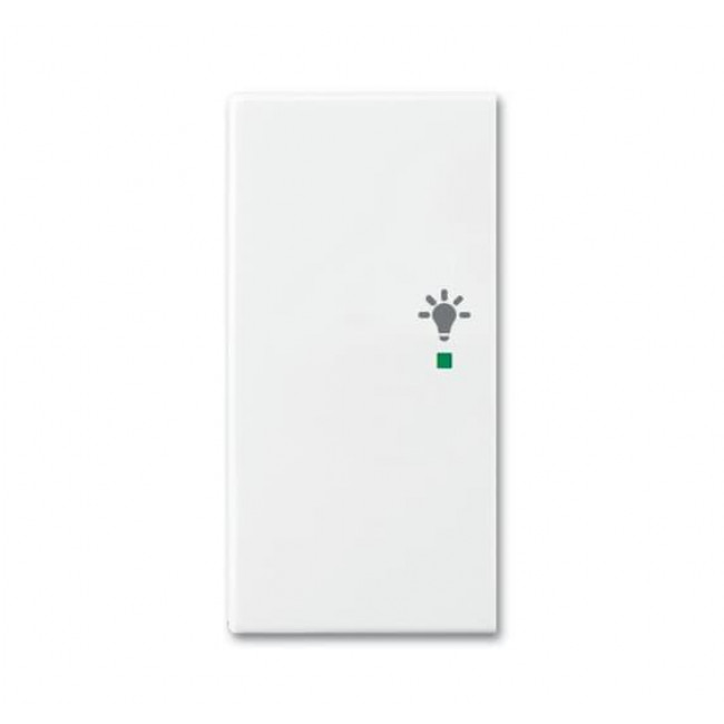 Μετώπη KNX 1/2 Πλήκτρου Με Σύμβολο Φώς Αριστερό Λευκό SRL-2-L-94 Free@home Basic55 ABB