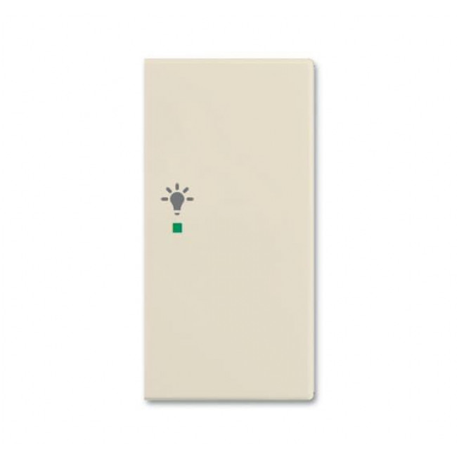 Μετώπη KNX 1/2 Πλήκτρου Με Σύμβολο Φώς Δεξί Κρέμ SRL-2-R-92 Free@home Basic55 ABB