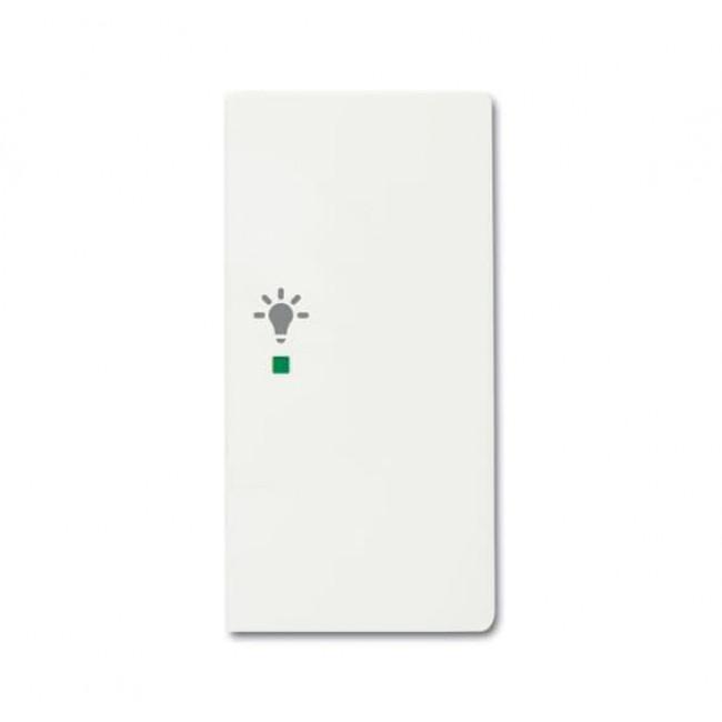 Μετώπη KNX 1/2 Πλήκτρου Με Σύμβολο Φώς Δεξί Λευκό Soft SRL-2-R-884 Free@home ABB