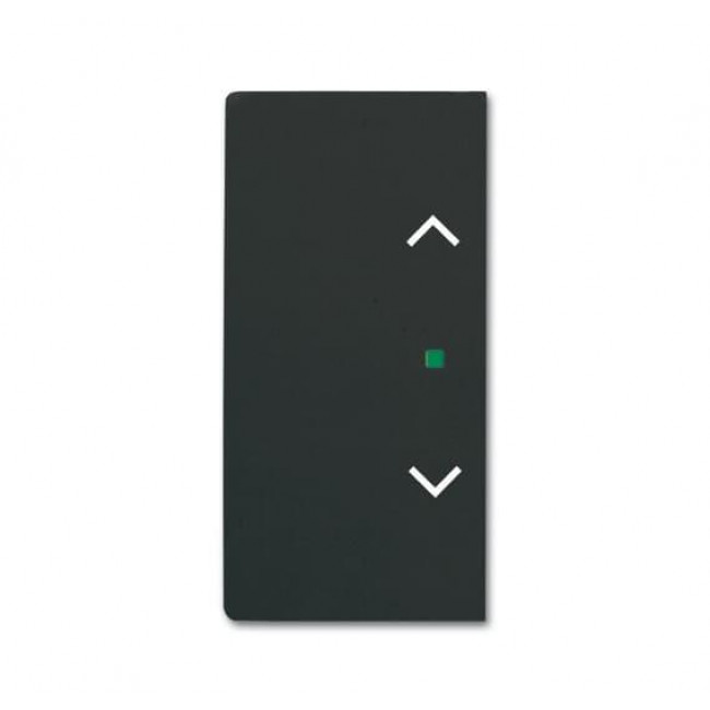 Μετώπη KNX 1/2 Πλήκτρου Ρολών Μαύρο Soft SRB-2-885 Free@home ABB