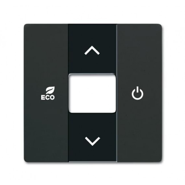 Μετώπη KNX Θερμοστάτη Μαύρο Soft CP-RTC-885 Free@home ABB