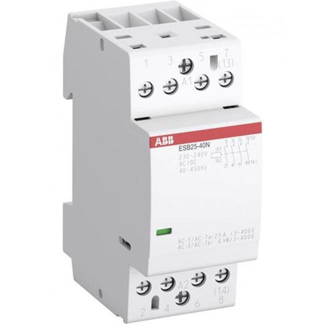 Ρελέ Ισχύος Ράγας 4P 25A 4NO 42VAC/DC Αθόρυβος ESB25-40N ABB