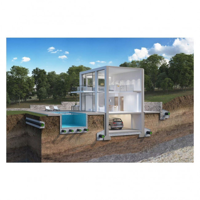Σωλήνα Αποστράγγισης Ευθεία Φ125 SN4 GeoDrain ΚΟΥΒΙΔΗΣ