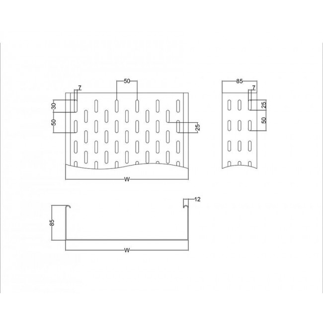 Μεταλλική Σχάρα 200X85Χ0.75mm(3.0m) ΜΕΤΑΛΛΟΔΟΜΗ