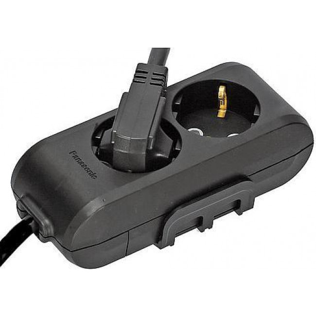 Πολύπριζο 2 Σούκο 1.5m Μαύρο WLTB04212BL PANASONIC