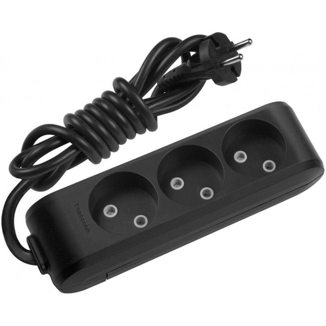 Πολύπριζο 3 Σούκο 1.5m Μαύρο WLTB04312BL PANASONIC