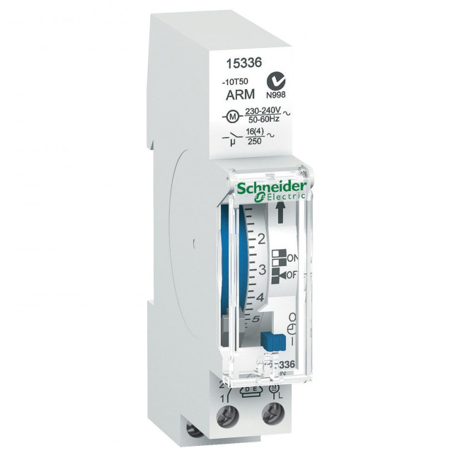 Χρονοδιακόπτης Ημερήσιος Με Εφεδρία 15336 SCHNEIDER ELECTRIC